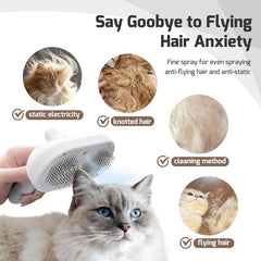 3-in-1 Dog Hair Brush Cat Hair Brush Electric Pet Cleaning Brush