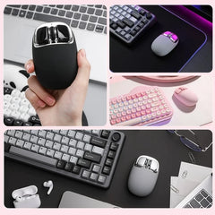YUNZII C1 3-Mode Wireless Mouse - Lightweight Silent Bluetooth Mice