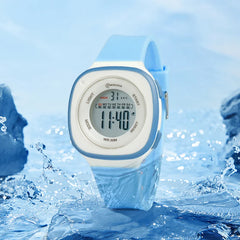 Children's Sports Watch with Alarm - Waterproof Purple Digital Wristwatch