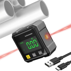 Digital Angle Finder 360° | Rechargeable Inclinometer for Woodworking