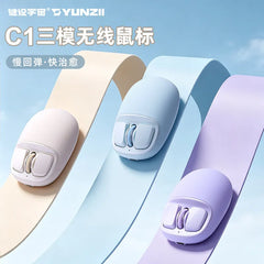 YUNZII C1 3-Mode Wireless Mouse - Lightweight Silent Bluetooth Mice