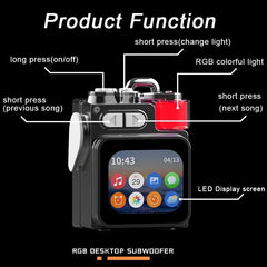 Wireless Bluetooth Speaker with LED Display Screen | Smart App Control