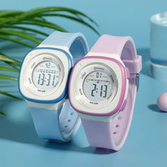 Children's Sports Watch with Alarm - Waterproof Purple Digital Wristwatch