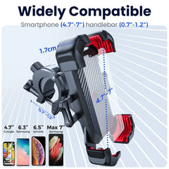 Joyroom Motorcycle Phone Mount - 360° Universal Bicycle GPS Bracket