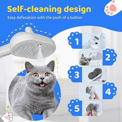 3-in-1 Dog Hair Brush Cat Hair Brush Electric Pet Cleaning Brush