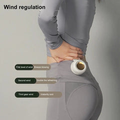 Portable Clip-on Waist Fan - Mini Bladeless Shirt Fan for Outdoor Cooling