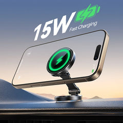 Joyroom Foldable Magnetic Car Mount - 15W Fast Wireless Charging Holder