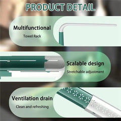 Kitchen Sink Sponge Holder – Telescopic Adjustable Rack | Space Saving