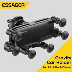 Essager Universal Gravity Car Mount - 6-Point Shockproof Air Vent Holder
