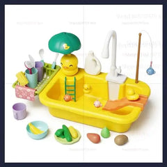 Kids Play Kitchen Sink – Electric Water Faucet Toy