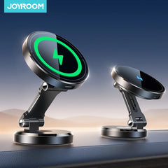 Joyroom Foldable Magnetic Car Mount - 15W Fast Wireless Charging Holder