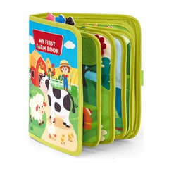 Farm Animal Felt Busy Book – Preschool Skills Toy