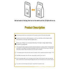Reusable Salt Water Camping Lantern | Waterproof LED Emergency Light