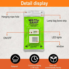 Reusable Salt Water Camping Lantern | Waterproof LED Emergency Light