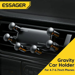 Essager Universal Gravity Car Mount - 6-Point Shockproof Air Vent Holder