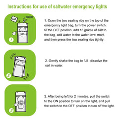 Reusable Salt Water Camping Lantern | Waterproof LED Emergency Light