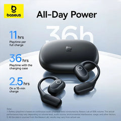 Baseus Eli 2i Fit Open-Ear Earphones | Wireless Bluetooth Sports Headphones