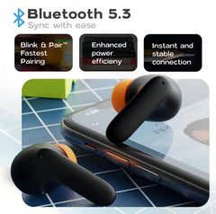 Bluetooth 5.4 TWS Earphones | Dual Mic ENC Noise Cancelling Earbuds
