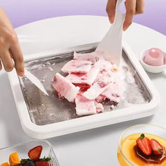 Home Ice Cream Roll Maker Machine