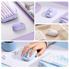 YUNZII C1 3-Mode Wireless Mouse - Lightweight Silent Bluetooth Mice