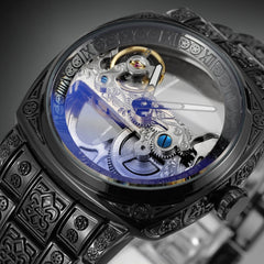 Forsining Retro Skeleton Watch | Men’s Engraved Mechanical